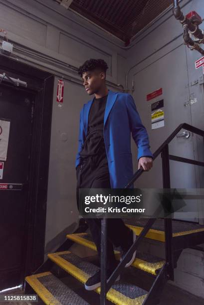 Actor Emery Lavell Johnson poses for a portrait on February 14, 2019 in New York City.