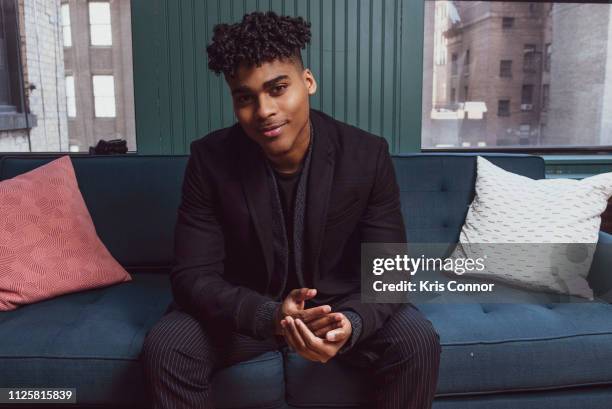 Actor Emery Lavell Johnson poses for a portrait on February 14, 2019 in New York City.