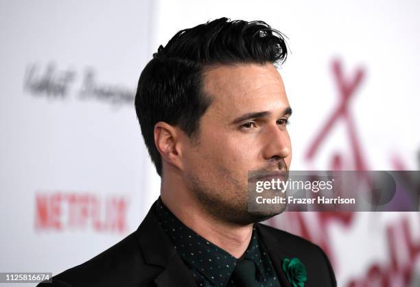 Brett Dalton attends the Los Angeles Premiere Screening Of "Velvet Buzzsaw" at American Cinematheque's Egyptian Theatre on January 28, 2019 in...