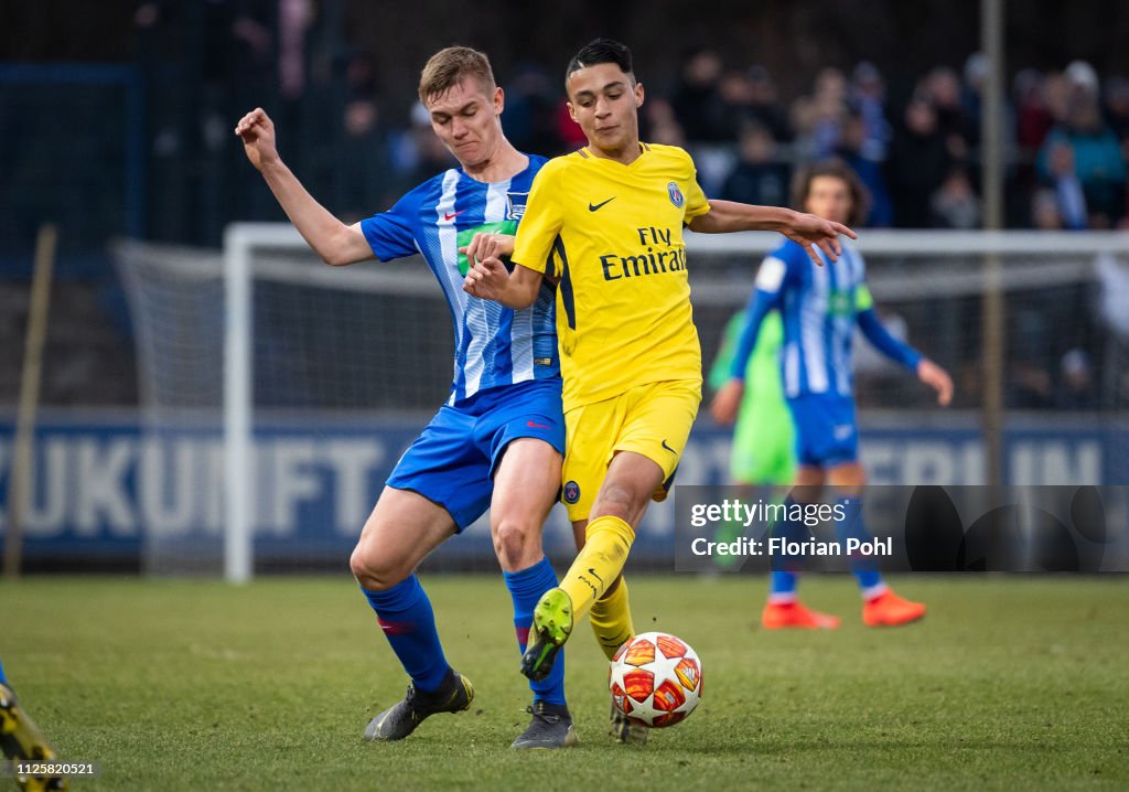 Hertha BSC U19 v Paris St. Germain U19 - UEFA Youth League