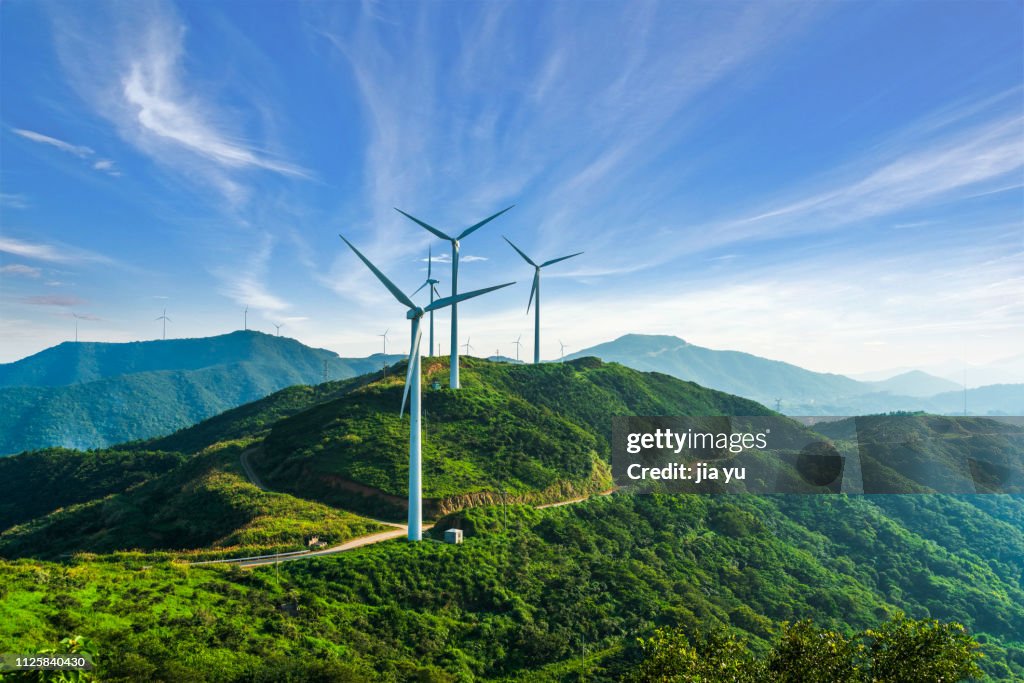Windmills in zhoushan