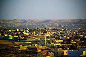 Aerial view to Hargeisa, biggest city of Somaliland, Somalia