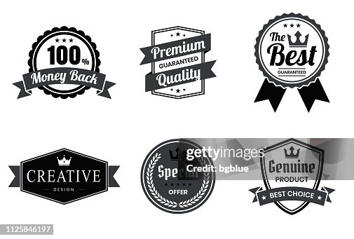 Conjunto de emblemas pretos e rótulos - elementos de Design Conjunto de emblemas pretos e rótulos - elementos de Design