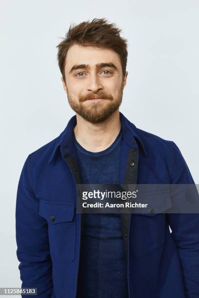 Daniel Radcliffe from 'TBS' Miracle Workers' poses for a portrait in the Pizza Hut Lounge in Park City, Utah on January 26, 2019 in Park City, Utah.