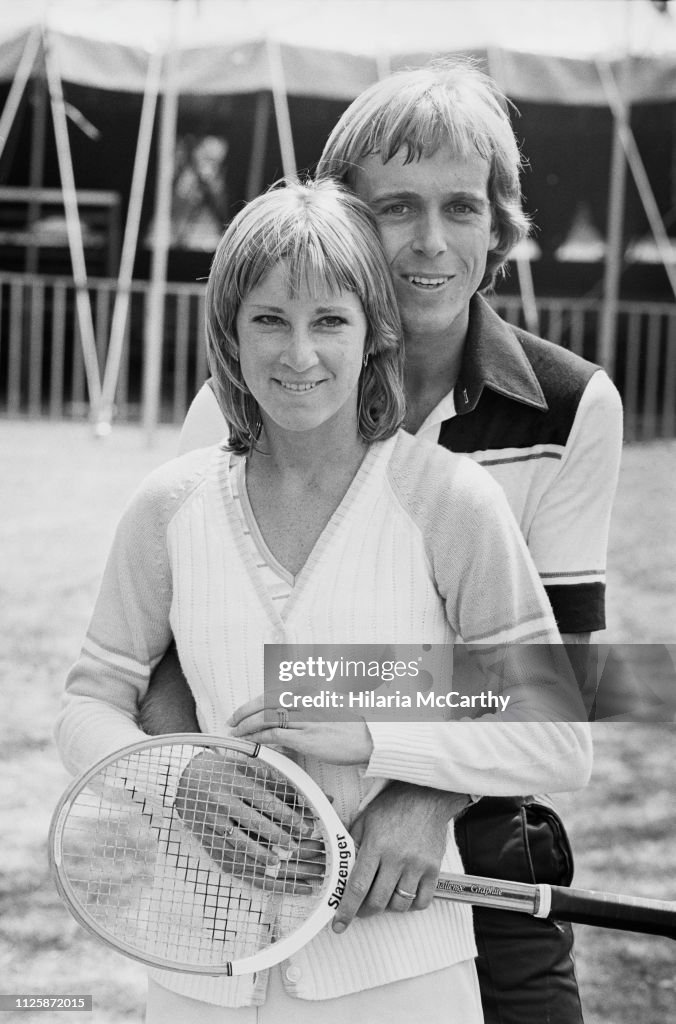 Chris Evert and John Lloyd