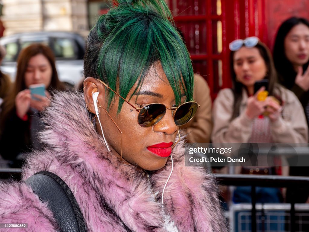 Backstage at London Fashion Week