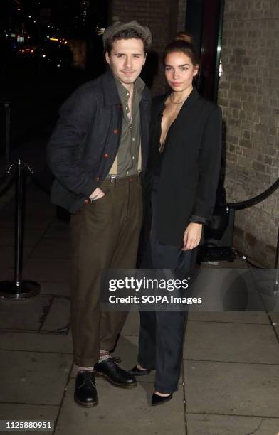 Brooklyn Beckham and Hana Cross at the Naked Heart Foundation's Fabulous Fund Fair at the Roundhouse, Chalk Farm.