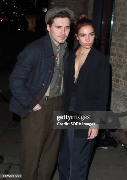 Brooklyn Beckham and Hana Cross at the Naked Heart Foundation's Fabulous Fund Fair at the Roundhouse, Chalk Farm.