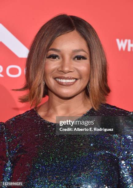 Tamala Jones attends the premiere of Paramount Pictures and BET Films' "What Men Want" at Regency Village Theatre on January 28, 2019 in Westwood,...