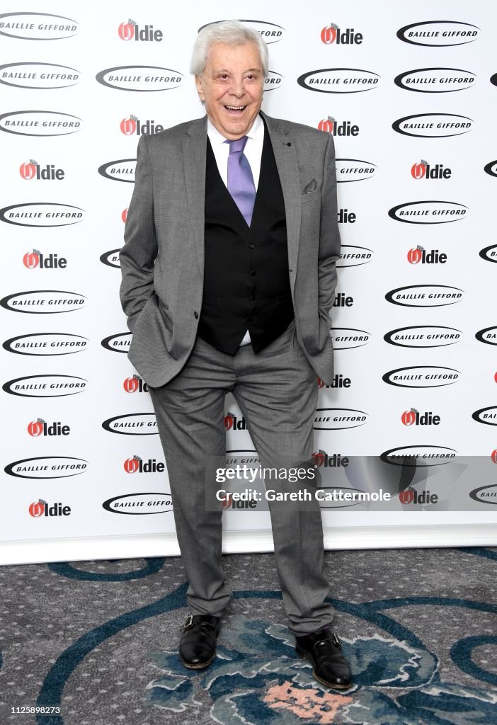 Lionel Blair winner of the Lionel d’Or Oldie of the Year award at The