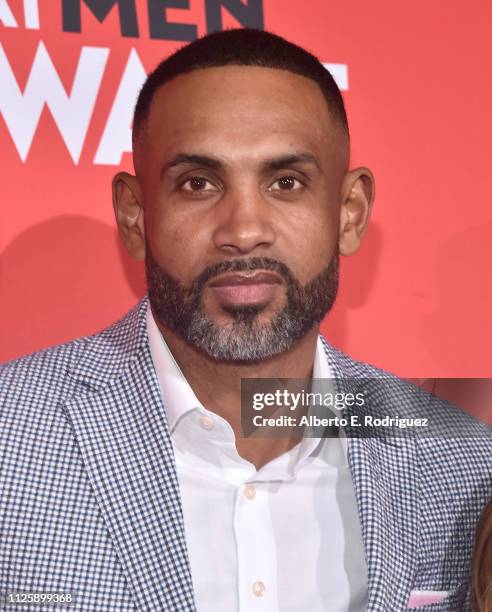 Grant Hill attends the premiere of Paramount Pictures and BET Films' "What Men Want" at Regency Village Theatre on January 28, 2019 in Westwood,...