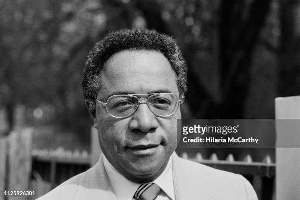 American writer and author Alex Haley , UK, 12th April 1977.