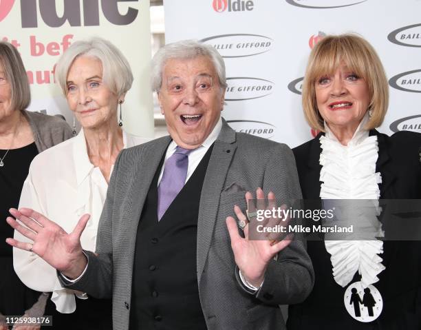 Sheila Hancock, Amanda Barrie and Lionel Blair attend the 2019 'The Oldie of the Year Awards' held at Simpson's In The Strand on January 29, 2019 in...