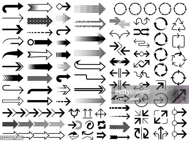 pfeile - zwei gegenstände stock-grafiken, -clipart, -cartoons und -symbole