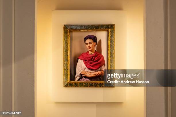 Inside the Casa Azul, or Blue House, in Mexico City, the museum dedicated to artist Frida Kahlo on January 17, 2019 in Mexico City, Mexico.
