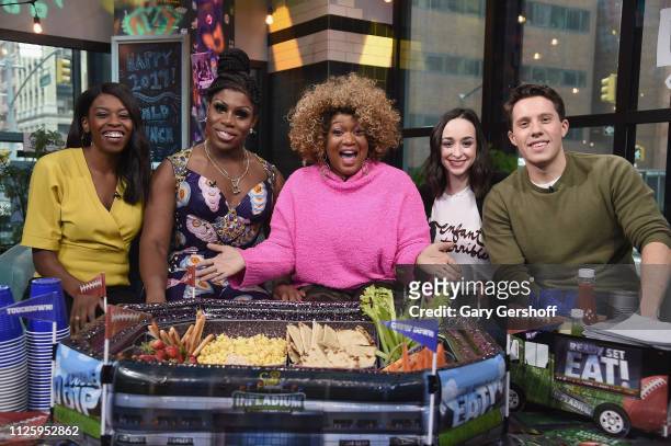 Brittany Jones-Cooper, Monet X Change, Sunny Anderson, Ali Kolbert and Lukas Thimm pose during The Build Brunch at Build Studio on January 29, 2019...