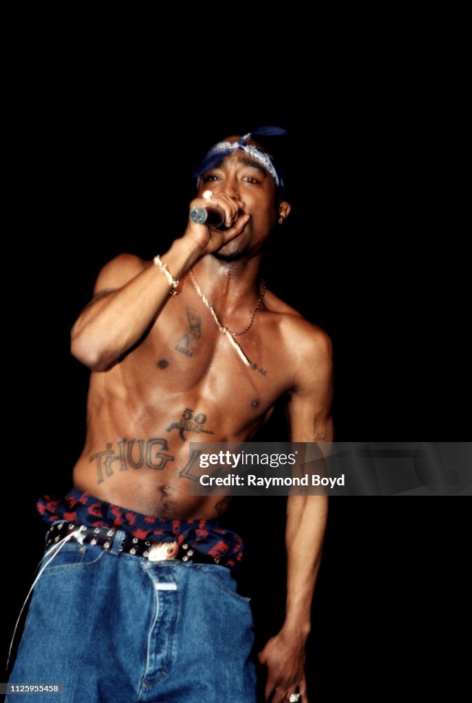 Tupat The Rapper Rapper Tupac Shakur performs at the Regal Theater in Chicago,... News ...