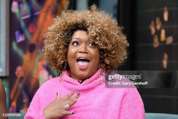 Sunny Anderson of The Food Network visits the Build Brunch at Build Studio on January 29, 2019 in New York City.