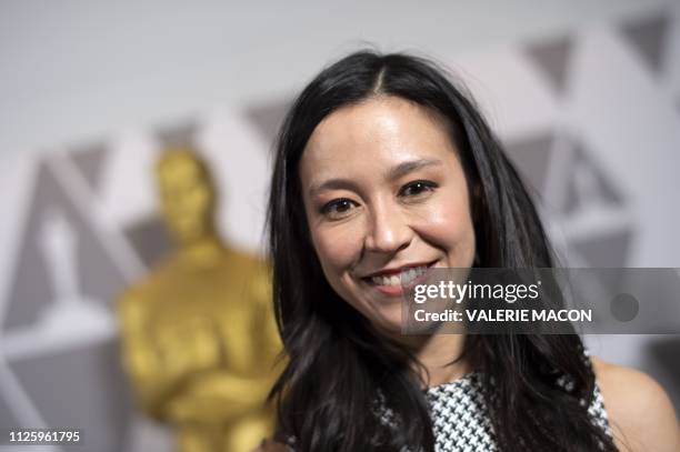 Filmmaker Elizabeth Chai Vasarhelyi attends the 91st Annual Academy Awards Oscar week reception featuring the 2018 Oscar-nominated films in the...