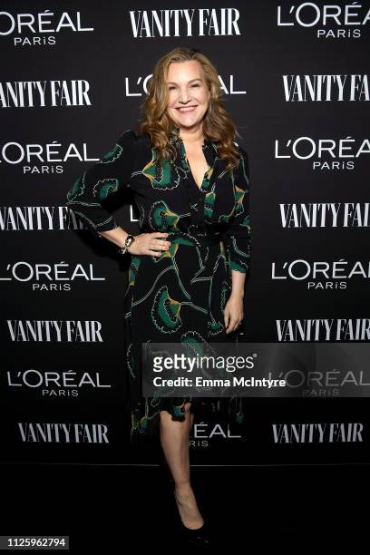 Vanity Fair Executive West Coast Editor Krista Smith is seen as Vanity Fair and L'Oréal Paris Celebrate New Hollywood on February 19, 2019 in Los...