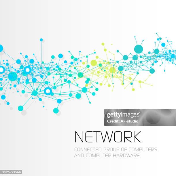 abstract network background - green artificial intelligence background eps stock illustrations