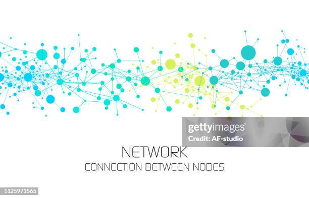 abstract network background - abstraction of an atom stock illustrations