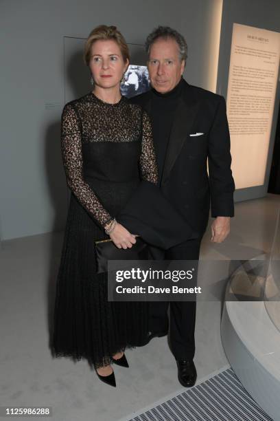 Serena Armstrong-Jones, Countess of Snowdon, and David Armstrong-Jones, 2nd Earl of Snowdon, attend a gala dinner celebrating the opening of the...