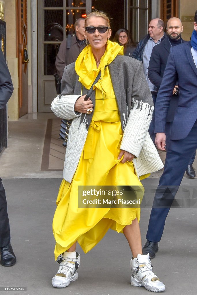 Celine Dion Sighting in Paris - January 29, 2019