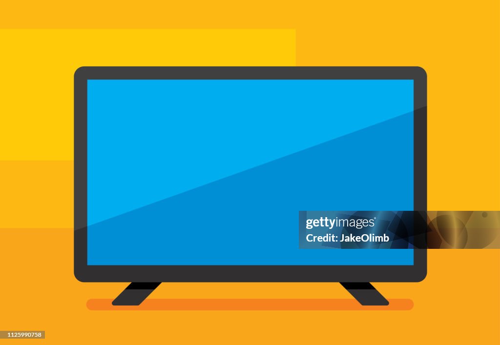 Icono de HDTV plana