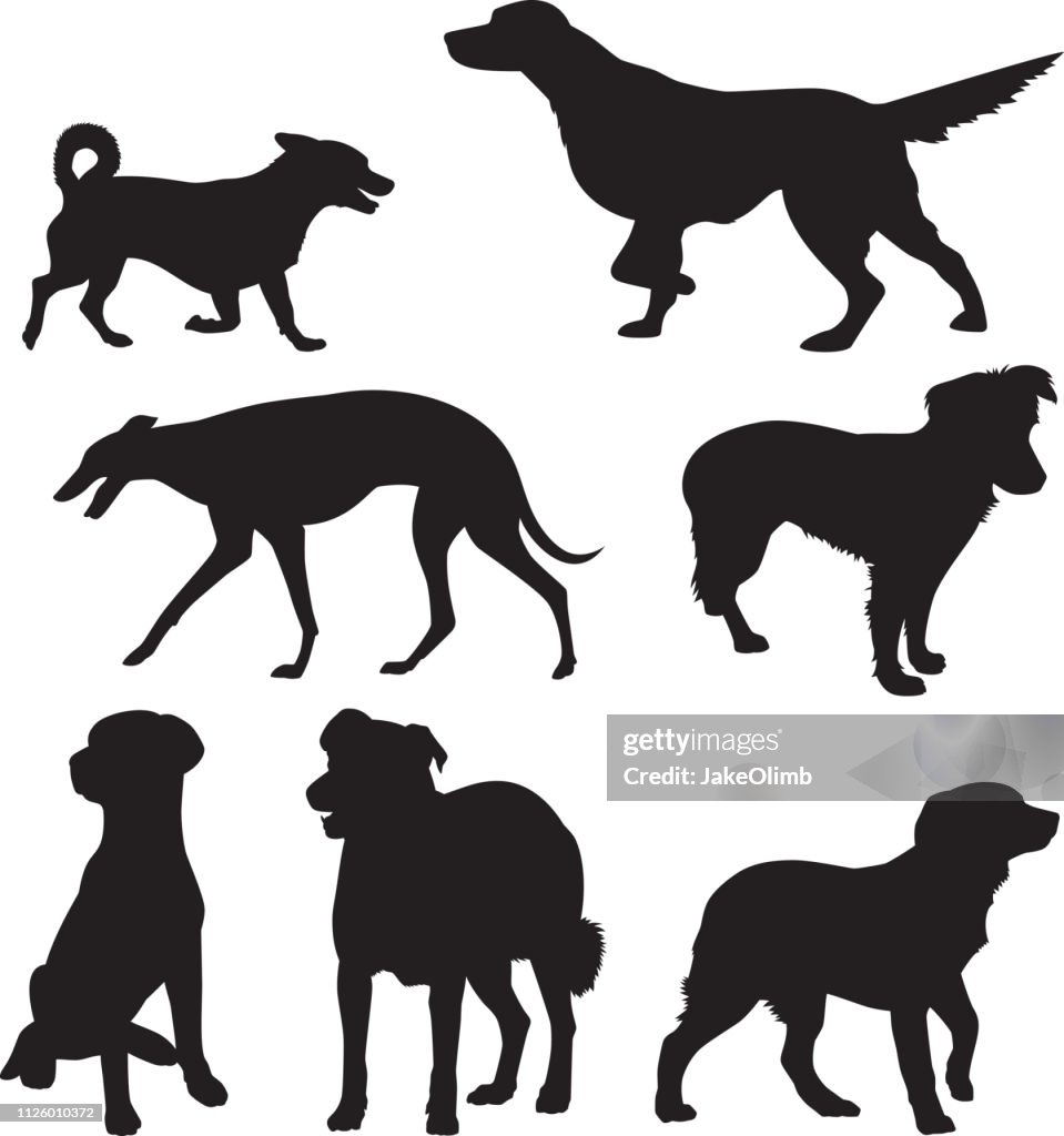 Siluetas de perro 10