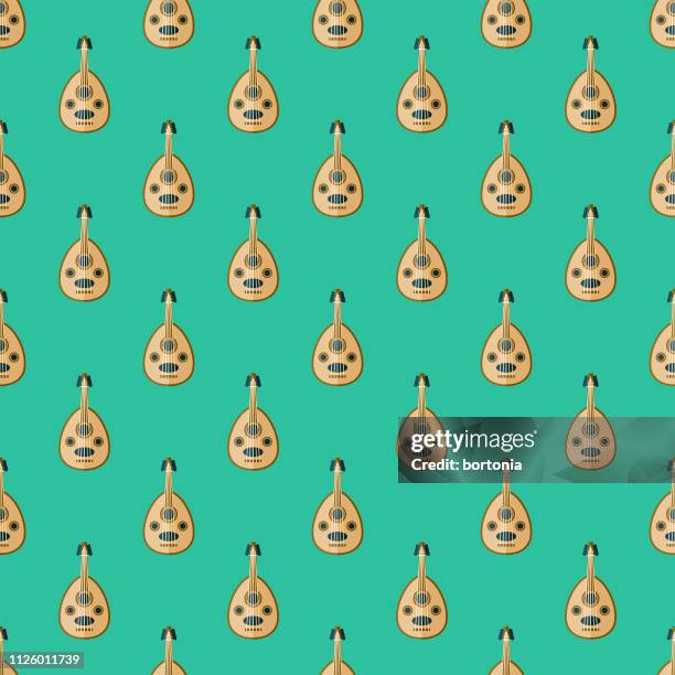 ilustrações de stock, clip art, desenhos animados e ícones de egypt seamless pattern - oud