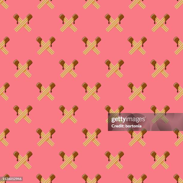 chocolate seamless pattern - chocolate sauce stock illustrations