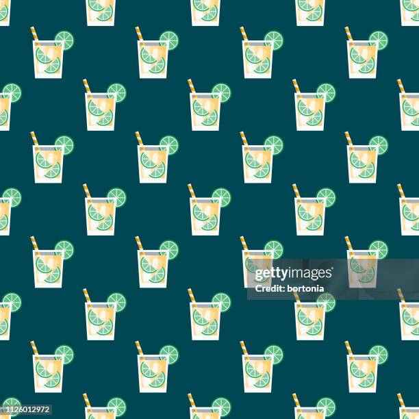 brazil seamless pattern - caipirinha stock illustrations
