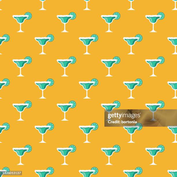 bartending seamless pattern - barman stock illustrations