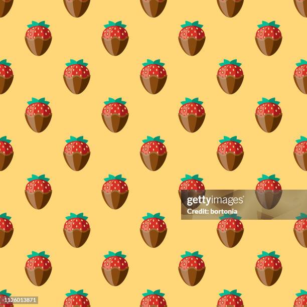 chocolate seamless pattern - chocolate dipped stock illustrations