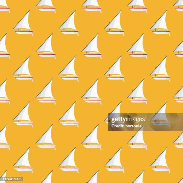 egypt seamless pattern - nile river egypt stock illustrations
