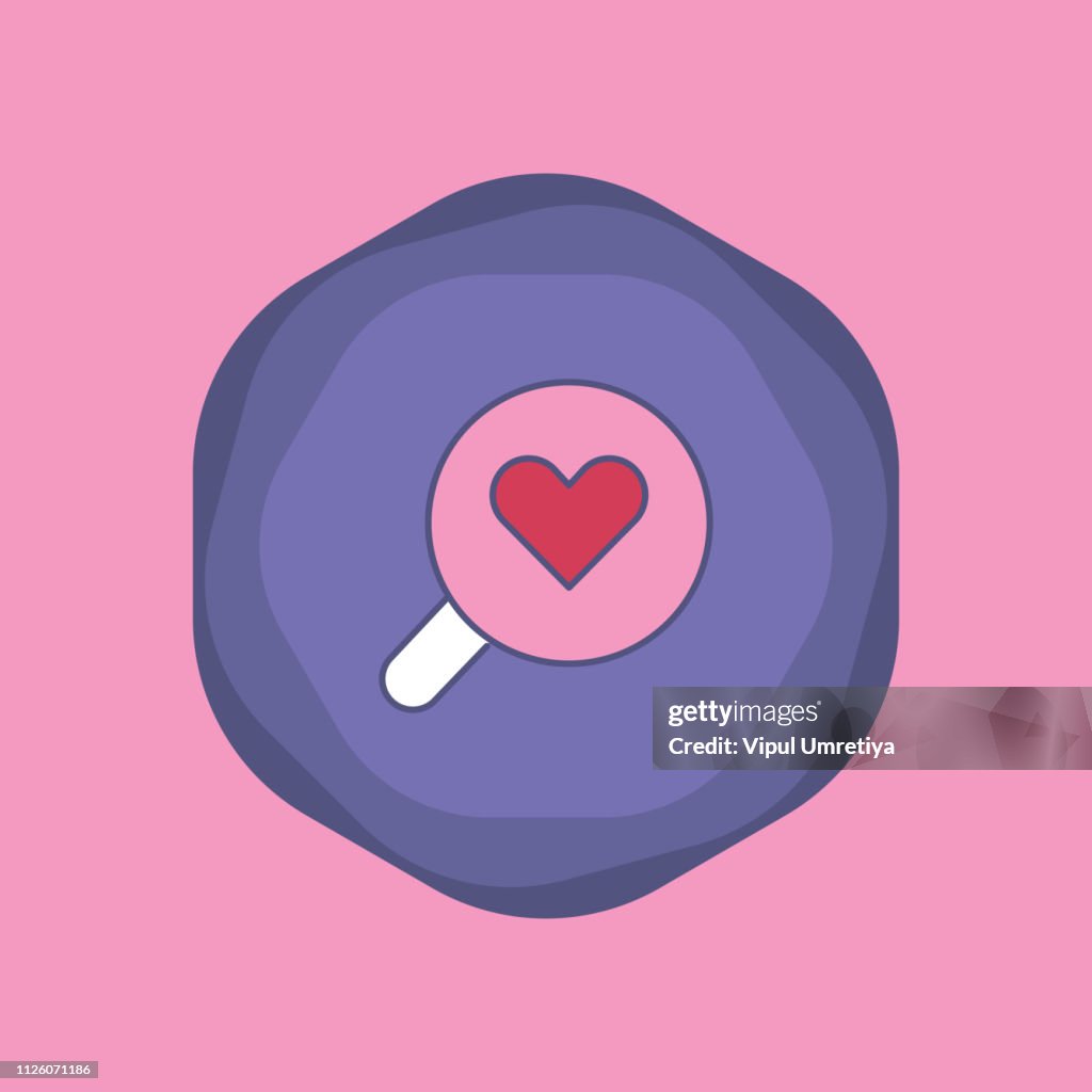 Search love icon