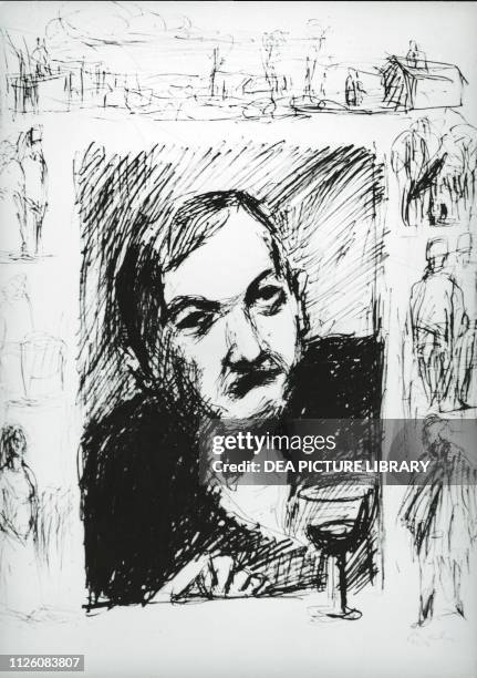 Joseph Roth Drawing 4,335 Austrian Author Stock Photos, High-Res Pictures, and Images ...