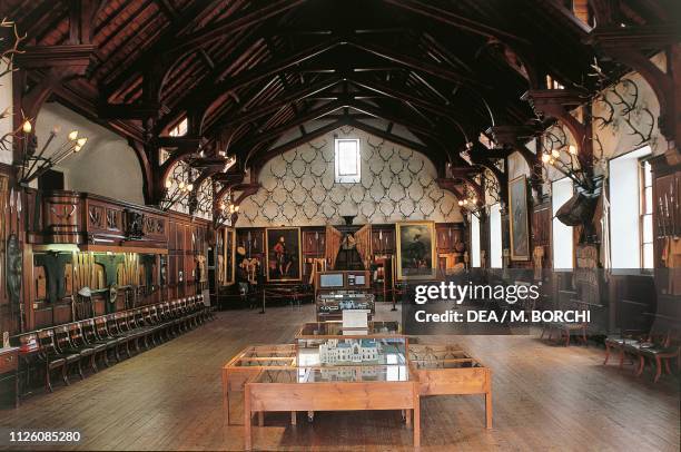 Banquet hall, Blair castle, Blair Atholl, Edinburgh, Scotland, United Kingdom, 13th-19th century.