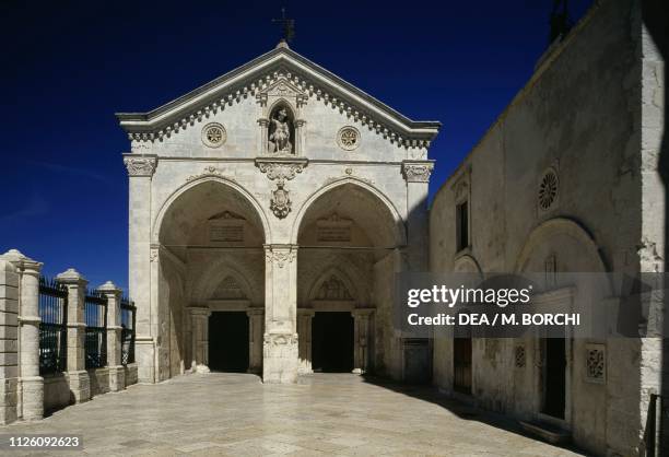 Upper vestibule of the Sanctuary of Monte Sant'Angelo , Gargano, Apulia, Italy, 5th-14th century.