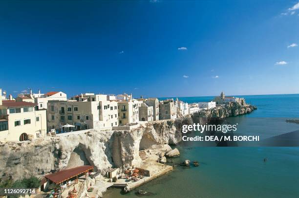 View of Vieste, Gargano, Apulia, Italy.