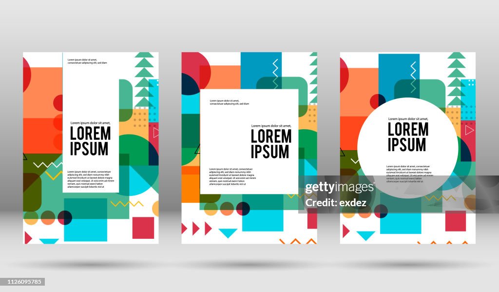 Modelo de design de capa de vetor