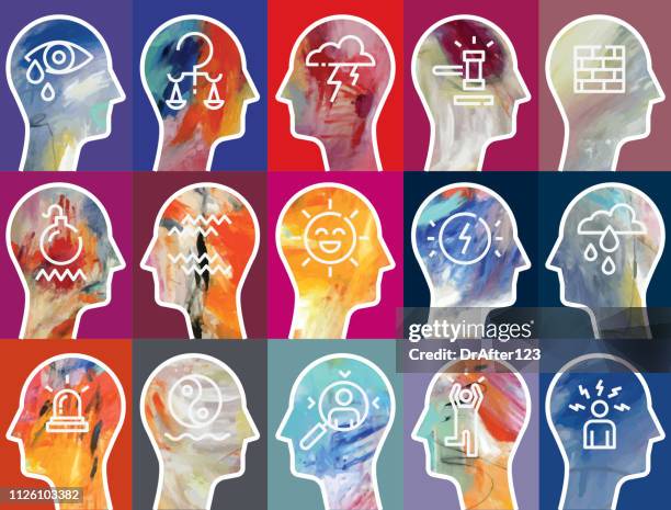 different emotions - ignoring stock illustrations