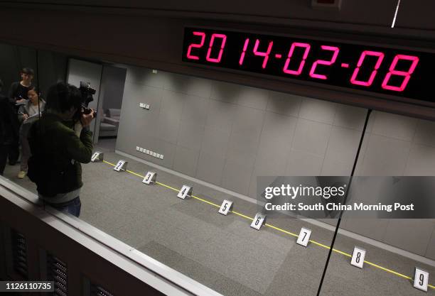 An interrogation Room shown to media in ICAC Open Day Media Preview at ICAC headquarters in North Point. 08FEB14