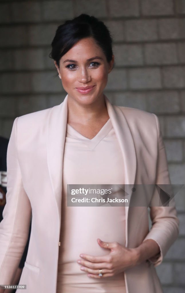 The Duchess Of Sussex Visits The National Theatre