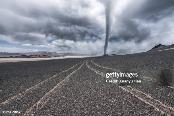 tornado in the desert - distance stock pictures, royalty-free photos & images