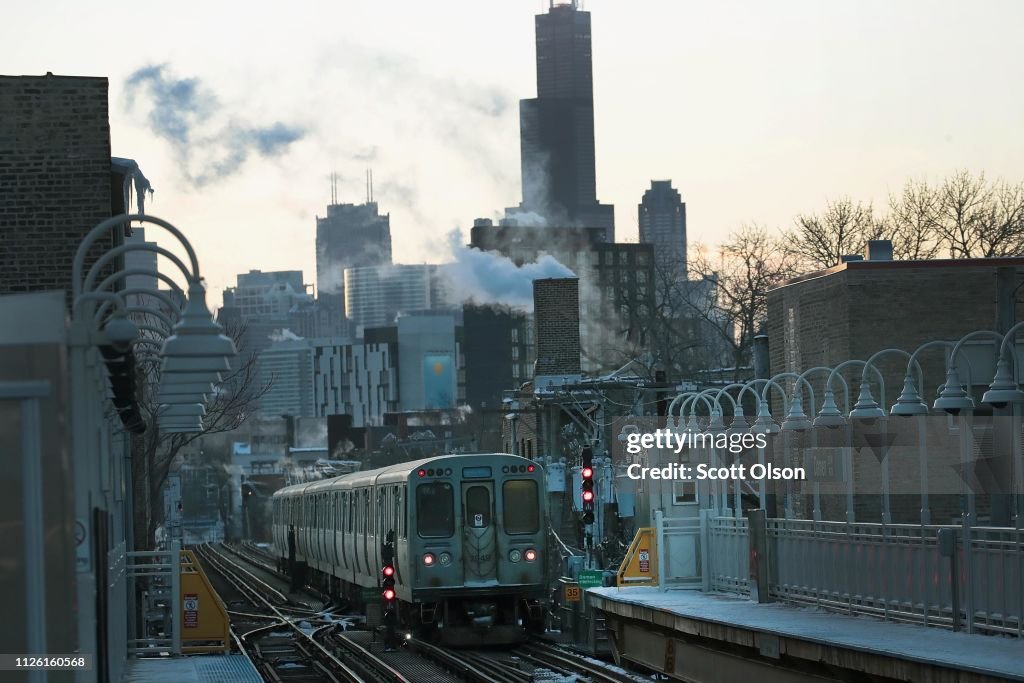 Polar Vortex Brings Extreme Cold Temperatures To Chicago