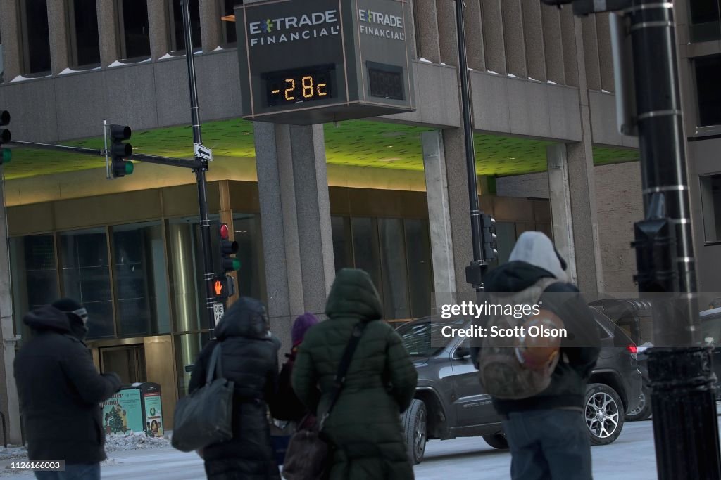 Polar Vortex Brings Extreme Cold Temperatures To Chicago