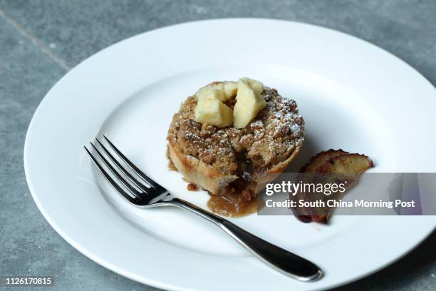 Homestyle apple crumble pie from the Butcher's Club in Wong Chuk Hang. 28APR14 [29MAY2014 LEAD FEATURE 48HRS]