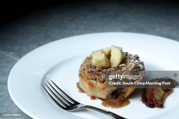 Homestyle apple crumble pie from the Butcher's Club in Wong Chuk Hang. 28APR14 [29MAY2014 LEAD FEATURE 48HRS]